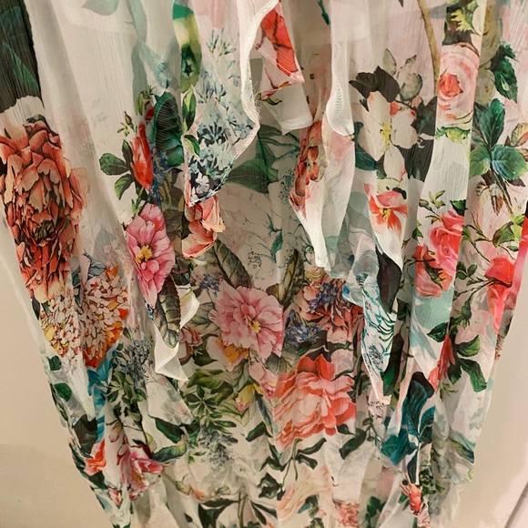 Rococo Sand- Floral Long Wrap Dress - Picture 8 of 9